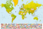 Mural Ref 00280 World Map